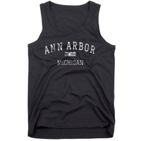 Ann Arbor Michigan Mi Vintage Tank Top