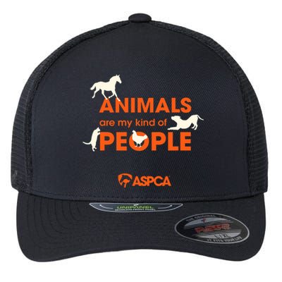 Animals Are My Kind Of People Flexfit Unipanel Trucker Cap