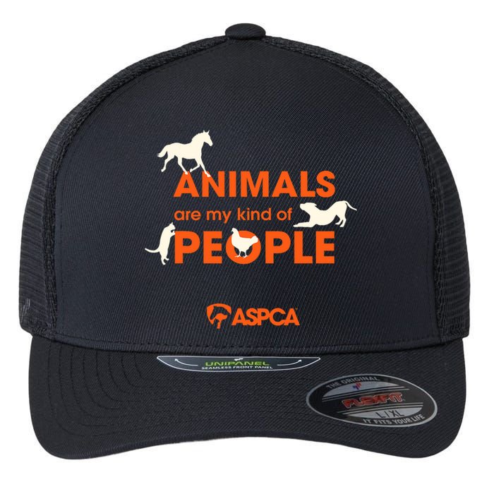 Animals Are My Kind Of People Flexfit Unipanel Trucker Cap