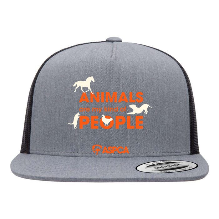 Animals Are My Kind Of People Flat Bill Trucker Hat