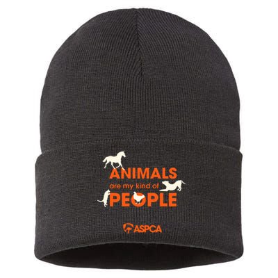 Animals Are My Kind Of People Sustainable Knit Beanie