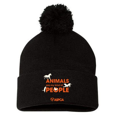 Animals Are My Kind Of People Pom Pom 12in Knit Beanie