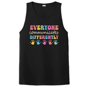 Autism Awareness Month Everyone Communicate Differently PosiCharge Competitor Tank