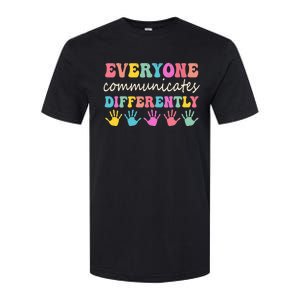 Autism Awareness Month Everyone Communicate Differently Softstyle CVC T-Shirt