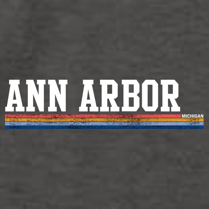 Ann Arbor Michigan Retro Logo Vector Backpack