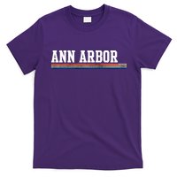 Ann Arbor Michigan Retro Logo T-Shirt