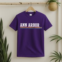 Ann Arbor Michigan Retro Logo T-Shirt