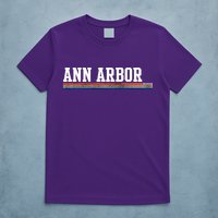 Ann Arbor Michigan Retro Logo T-Shirt