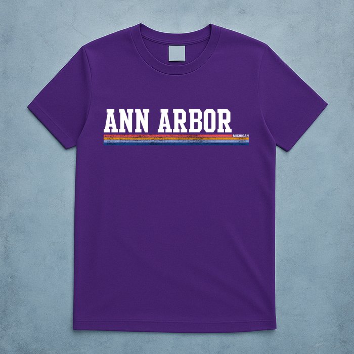 Ann Arbor Michigan Retro Logo T-Shirt