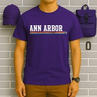 Ann Arbor Michigan Retro Logo T-Shirt