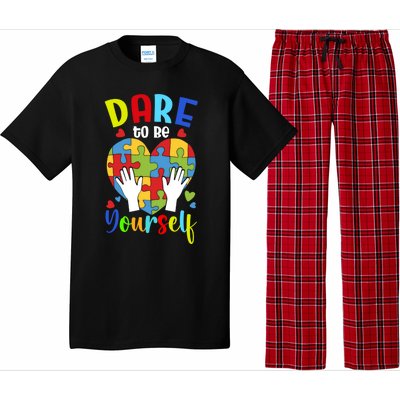 Autism Awareness Month Dare To Be Yours Autism Cute Gift Pajama Set