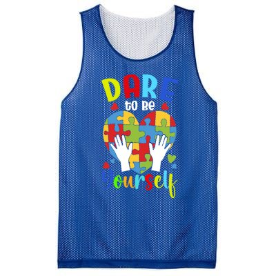 Autism Awareness Month Dare To Be Yours Autism Cute Gift Mesh Reversible Basketball Jersey Tank