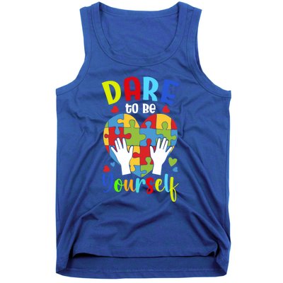 Autism Awareness Month Dare To Be Yours Autism Cute Gift Tank Top