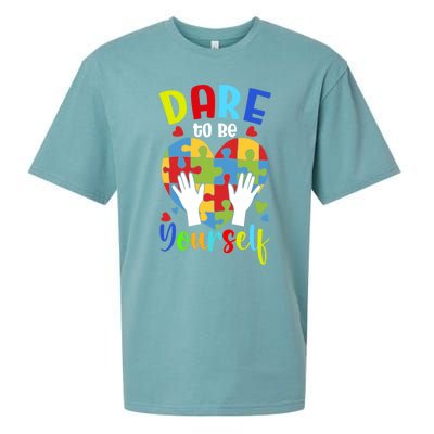 Autism Awareness Month Dare To Be Yours Autism Cute Gift Sueded Cloud Jersey T-Shirt