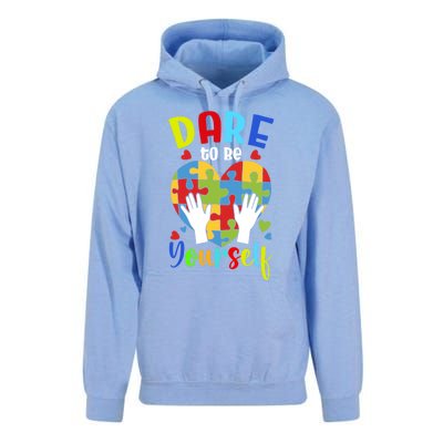 Autism Awareness Month Dare To Be Yours Autism Cute Gift Unisex Surf Hoodie