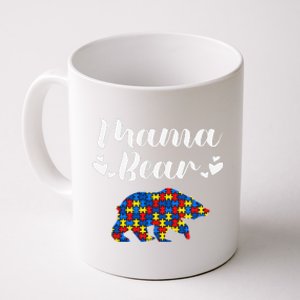 Autism Awareness Mama Bear Puzzle Piece Autistic Mom Gift Coffee Mug