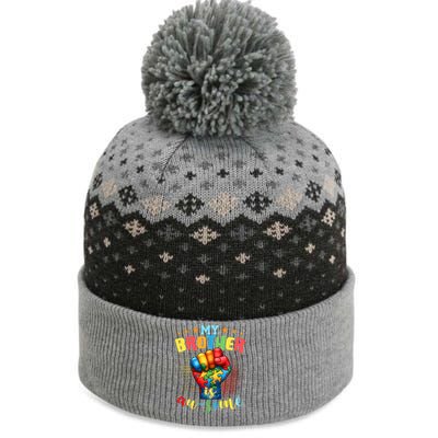 Autism Awareness Month And Brother Acceptance Autism Gift The Baniff Cuffed Pom Beanie