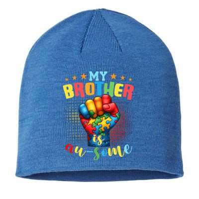 Autism Awareness Month And Brother Acceptance Autism Gift Sustainable Beanie