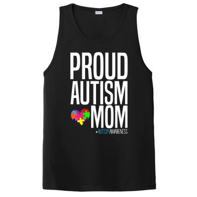 Autism Awareness Month Proud Autism Mom Gift PosiCharge Competitor Tank