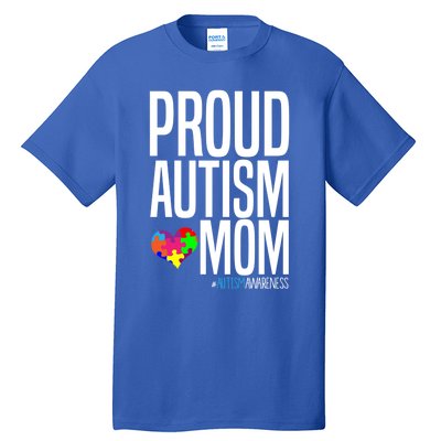 Autism Awareness Month Proud Autism Mom Gift Tall T-Shirt