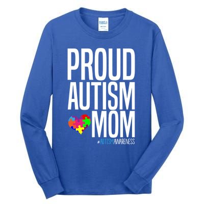 Autism Awareness Month Proud Autism Mom Gift Tall Long Sleeve T-Shirt