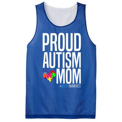 Autism Awareness Month Proud Autism Mom Gift Mesh Reversible Basketball Jersey Tank