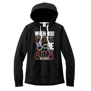 Autism Awareness Month And Mom Acceptance Autism Gift Women's Fleece Hoodie