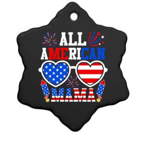 All American Mama Gift Funny 4th Of July Family Matching Gift Ceramic Star Ornament