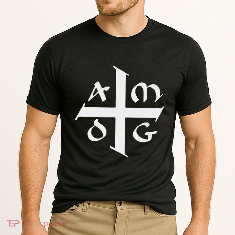 Amdg Ad Majorem Dei Gloriam Big Jesuit Cross Performance Shirt