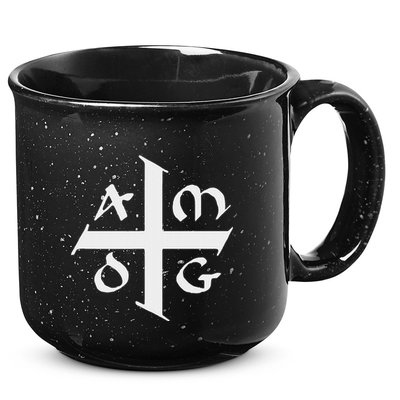 Amdg Ad Majorem Dei Gloriam Big Jesuit Cross 15oz Campfire Ceramic Mug