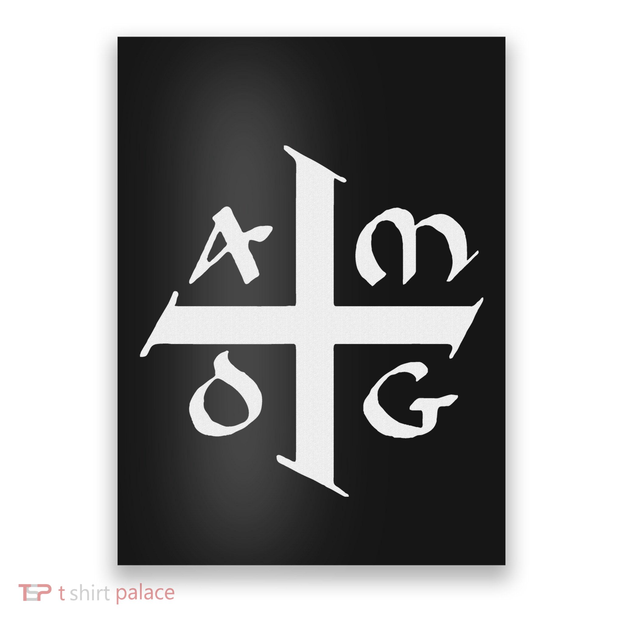 Amdg Ad Majorem Dei Gloriam Big Jesuit Cross Poster