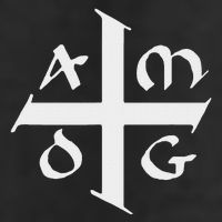 Amdg Ad Majorem Dei Gloriam Big Jesuit Cross 25L Jumbo Tote