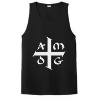 Amdg Ad Majorem Dei Gloriam Big Jesuit Cross PosiCharge Competitor Tank