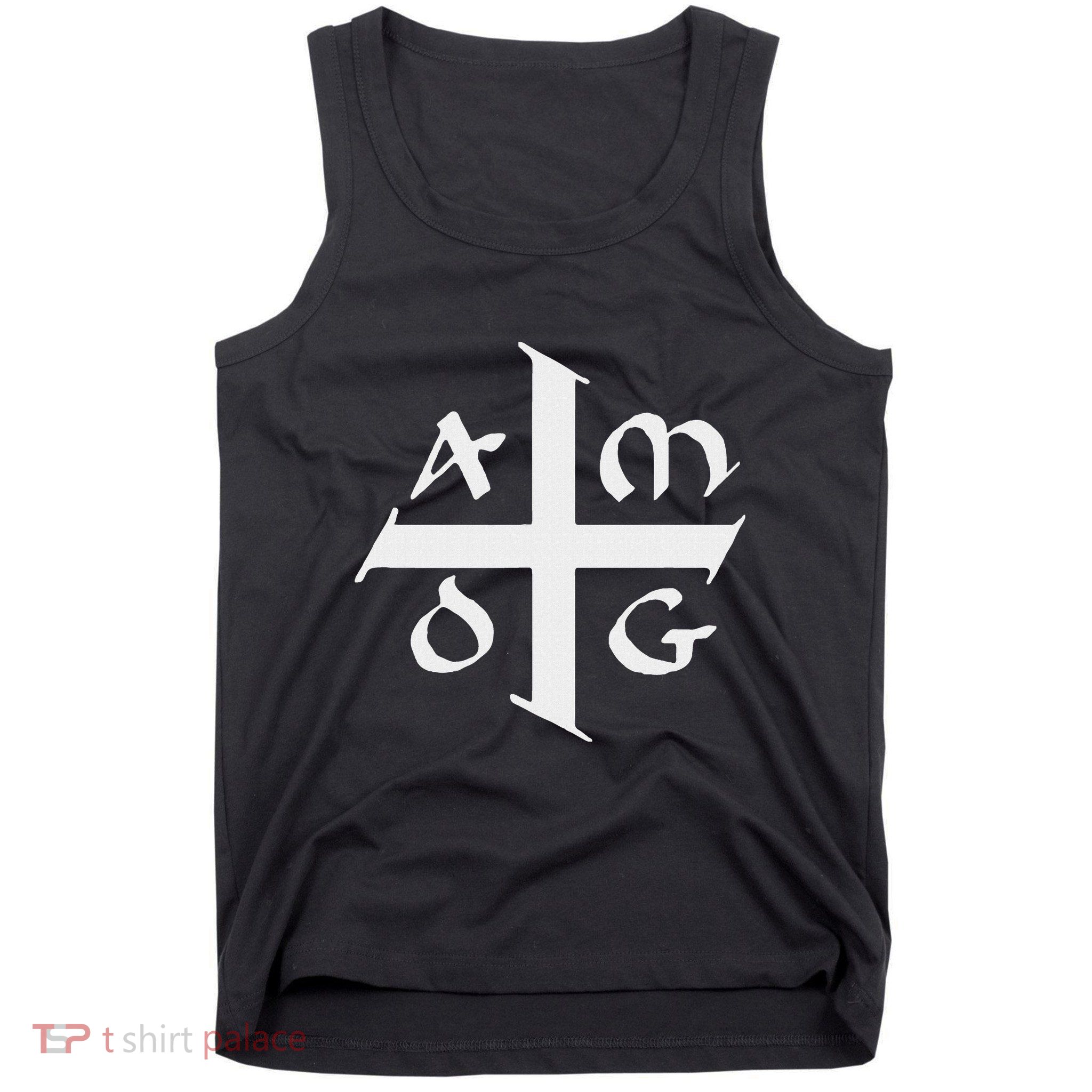 Amdg Ad Majorem Dei Gloriam Big Jesuit Cross Tank Top
