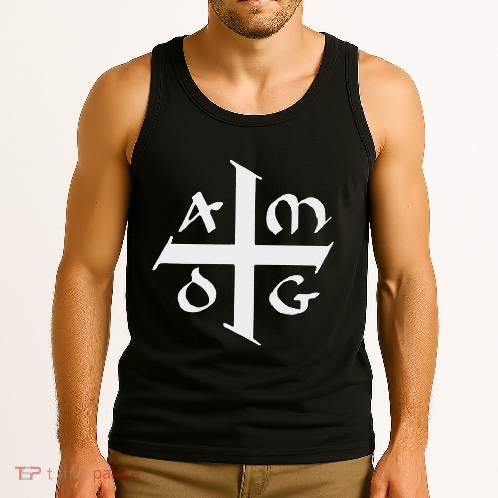 Amdg Ad Majorem Dei Gloriam Big Jesuit Cross Tank Top
