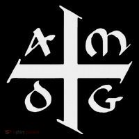 Amdg Ad Majorem Dei Gloriam Big Jesuit Cross Toddler T-Shirt