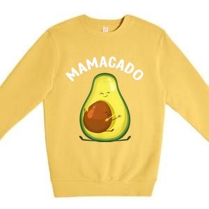 Avocado Art Mama Mom Vegan Guacamole Avocado Lover Premium Crewneck Sweatshirt