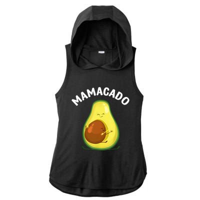 Avocado Art Mama Mom Vegan Guacamole Avocado Lover Ladies PosiCharge Tri-Blend Wicking Draft Hoodie Tank