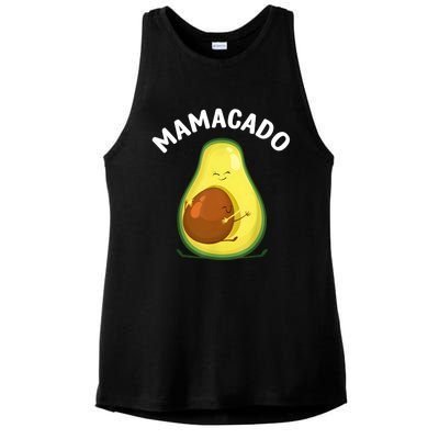 Avocado Art Mama Mom Vegan Guacamole Avocado Lover Ladies PosiCharge Tri-Blend Wicking Tank