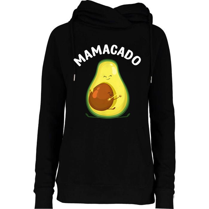 Avocado Art Mama Mom Vegan Guacamole Avocado Lover Womens Funnel Neck Pullover Hood