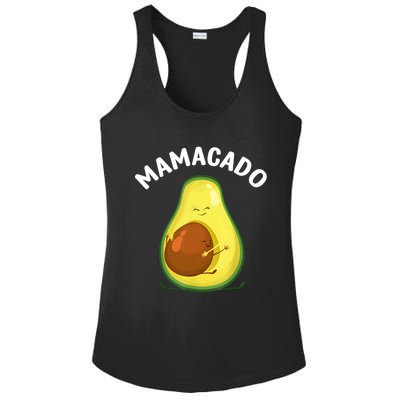 Avocado Art Mama Mom Vegan Guacamole Avocado Lover Ladies PosiCharge Competitor Racerback Tank