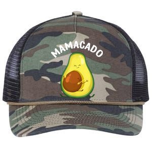 Avocado Art Mama Mom Vegan Guacamole Avocado Lover Retro Rope Trucker Hat Cap