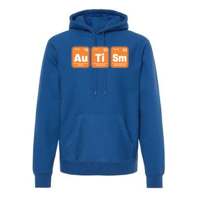 Autistic Awareness Month Elets Periodic Table Autism Day Cool Gift Premium Hoodie