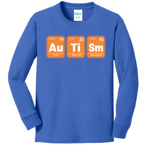 Autistic Awareness Month Elets Periodic Table Autism Day Cool Gift Kids Long Sleeve Shirt