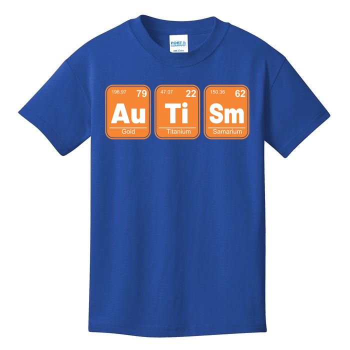 Autistic Awareness Month Elets Periodic Table Autism Day Cool Gift Kids T-Shirt