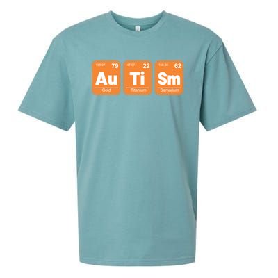 Autistic Awareness Month Elets Periodic Table Autism Day Cool Gift Sueded Cloud Jersey T-Shirt