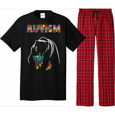 Autism Awareness Mom Accept Autistic Son Daughter Mama Bear Cool Gift Pajama Set