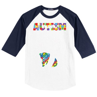 Autism Awareness Mom Accept Autistic Son Daughter Mama Bear Cool Gift Baseball Sleeve Shirt