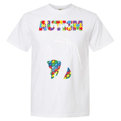 Autism Awareness Mom Accept Autistic Son Daughter Mama Bear Cool Gift Garment-Dyed Heavyweight T-Shirt