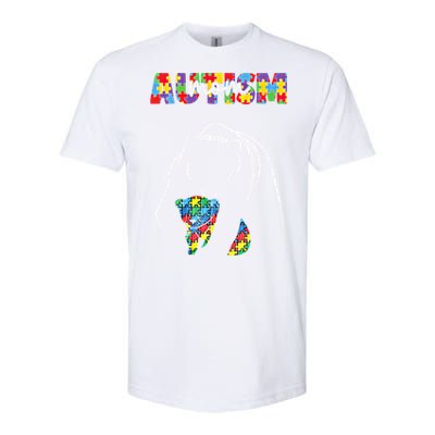 Autism Awareness Mom Accept Autistic Son Daughter Mama Bear Cool Gift Softstyle CVC T-Shirt